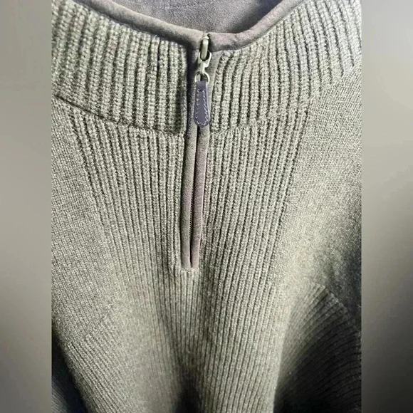 L.L. Bean 100% Merino Lambs Wool Quarter Zip Sweater Mens Size XXL-TALL - Picture 10 of 14